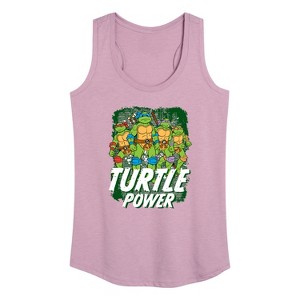 Women's - Teenage Mutant Ninja Turtles - Turtle Power Graphic Racerback Tank - 1 of 4