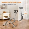 Naysaye Exercise Training Full Body Squat Row Trainer Foldable Steel Frame for Home Gym, Gray and Orange, 38.1"*22.8"*45.6" - 3 of 4