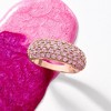 Ross-Simons 2.50 ct. t.w. Pave Pink Sapphire Ring in 14kt Rose Gold - 4 of 4