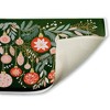 Stupell Industries Holiday Florals & Ornament Shapes Printed Plush Bath Mat And Bath Rug, Design By Leah Straatsma, 18"X30" - 2 of 4
