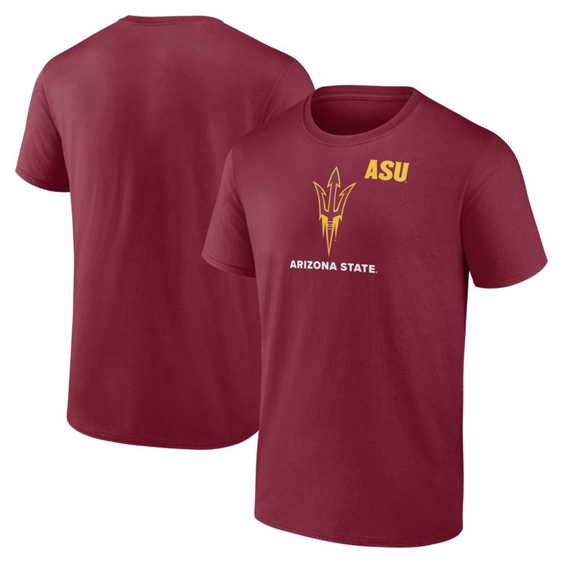 NCAA Arizona State Sun Devils Men&#39;s Core Cotton T-Shirt, 1 of 4
