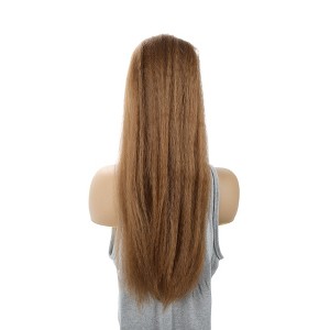 Unique Bargains Women's Fluffy Afro Long Hair Hair Extensions High Temperature Fiber 22IN 1 Pc - 1 of 4
