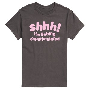 Men's - Instant Message - Shhh Overstimulated Short Sleeve Graphic T-Shirt - 1 of 4