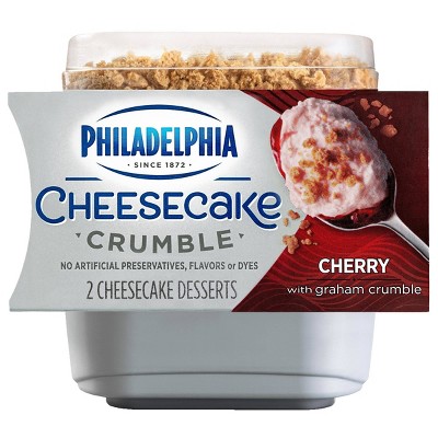 Philadelphia Cherry Cheesecake Crumble Dessert - 6.6oz/2ct