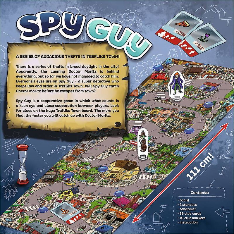 Trefl GamesSpy Guy Game: Cooperative Mystery, 3+ Feet Board, Clue-Finding, 1-4 Players, Creative Thinking, 4 of 6