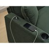 L-Shaped Sectional Sofa with Ottoman, USB & Cup Holders, Modular - 2 of 4