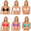 Just Intimates Bras for Women - Petite to Plus Size/ Full Figure (Pack of 6) (44DD, Dotted Mesh Lace Bra) - 2 of 4