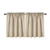 Waffle Weave Waterproof Small Curtain - Decorative Window Cover. Water-Resistant, Easy to Clean & Ideal for Kitchen, Bathroom, RV or Small Spaces - 2 of 4