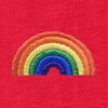 Dalix Rainbow Embroidered Lightweight Relaxed Jersey Tee Summer Cute Positive Womens - 2 of 4
