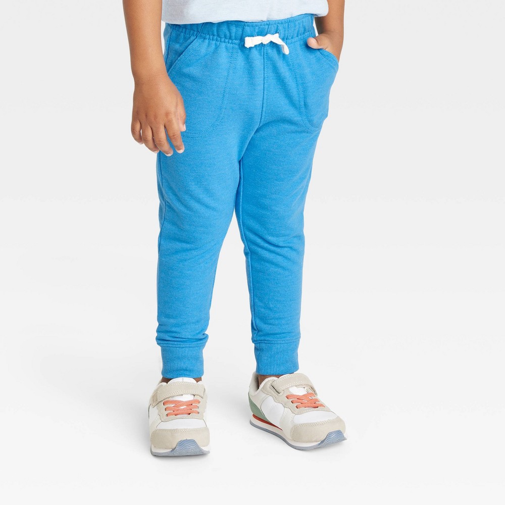 Toddler Boys' French Terry Pull-On Jogger Pants - Cat & Jack Blue 3T