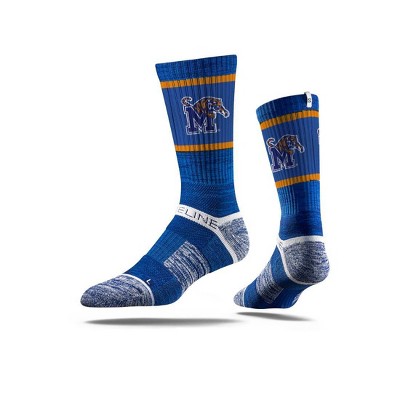 NCAA Memphis Tigers Adult Royal Crew Socks - M/L