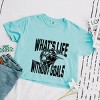 Simply Sage Market What's Life Without Goals Boxy Crop Top - 3 of 4