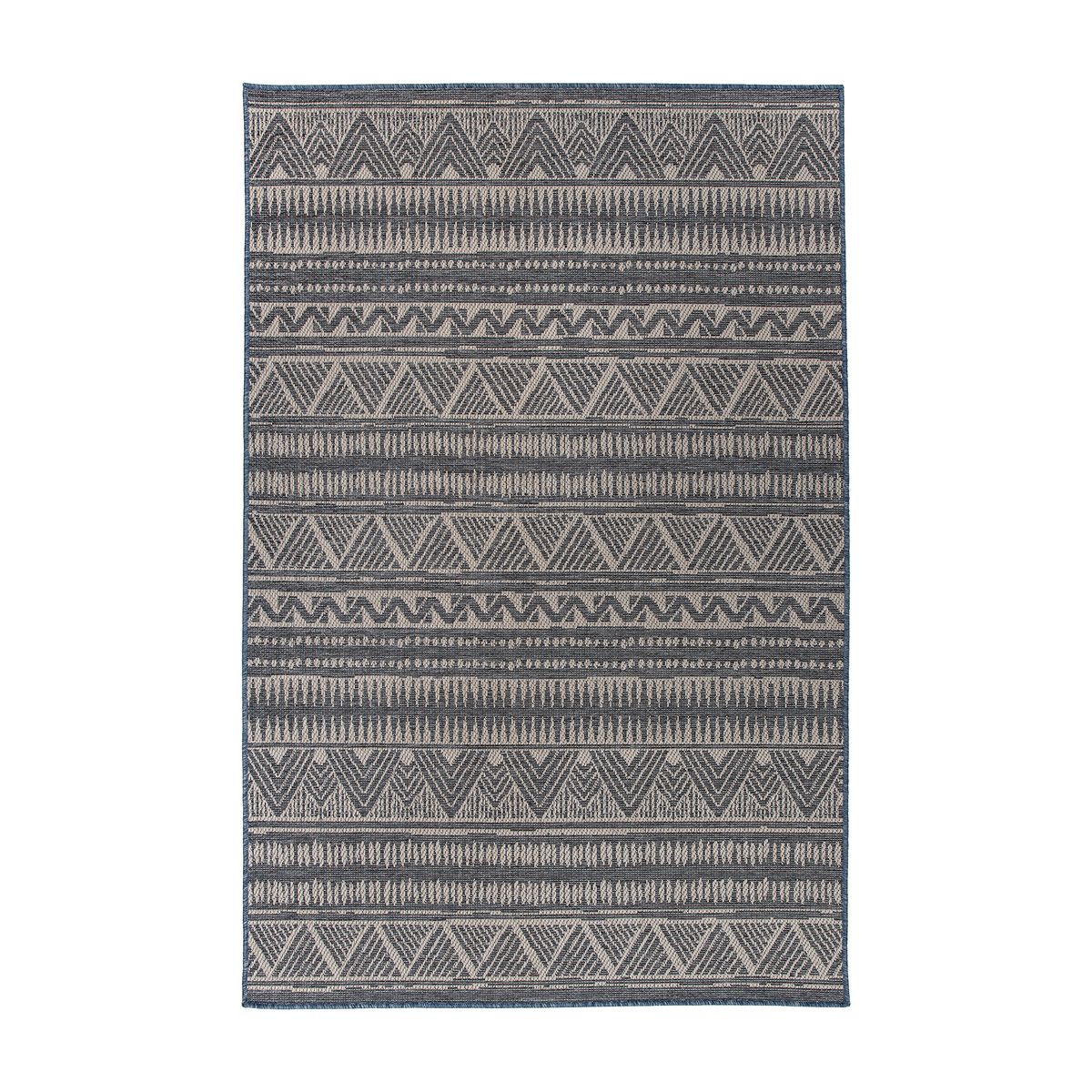 World Rug Gallery Bohemian Geometric Indoor/Outdoor Area Rug: Weather-Resistant, Low Pile, Machine Made
