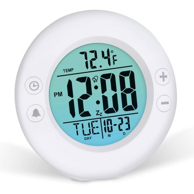 Digital Color Fade Alarm Clock White - Westclox