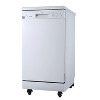 Danby 18" Wide Portable Dishwasher in White DDW1805EWP - 2 of 4