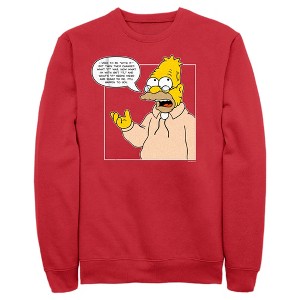 Men's The Simpsons Grandpa Simpson Quote Sweatshirt - 1 of 4