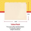 School Smart Manila File Folders, Letter Size, 1/5 Cut Tabs, Pack of 100 - 4 of 4