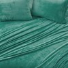 Solid Velvet Plush Fleece Sheet Set - Great Bay Home - 2 of 4