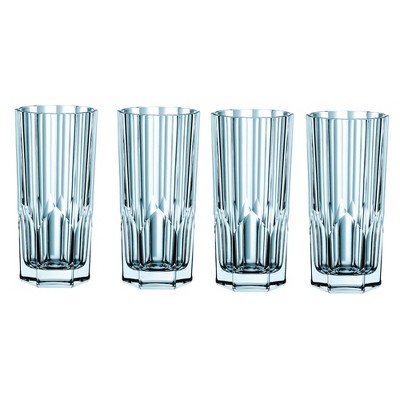 Nachtmann Aspen Fine Crystal Long Drink Glass, Set of 4