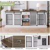 ALAULM Large Pet Crate Furniture-Style Dog Cage for 2 Pets, Wooden TV Stand with Divider & Drawer Storage, Modern Design Kennel Indoor - 3 of 4