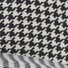 black houndstooth/black