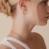 Sterling Silver Hoop Earrings for Women Fashionable Temperament, Low Allergy - 4 of 4