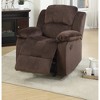 Suede Rocker Recliner Chair with Metal Mechanism and Extra Padded Comfort - 3 of 4