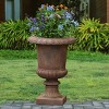 LuxenHome Rustic Brown MgO Indoor/Outdoor Urn Planter, 21.3" H - 4 of 4