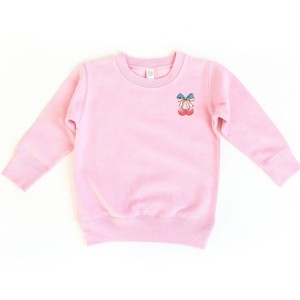 The Juniper Shop Patriotic Cherries Coquette Toddler Sweatshirt - 1 of 4