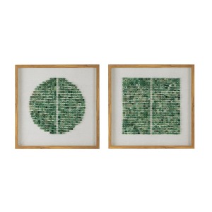 SEVOBAL Wall Art Elos Stone Shadow Boxes Set Hand Finished Natural Texture Decor for Modern Living Room, Multicolored, 25.6"*25.6"*4.7" - 1 of 4