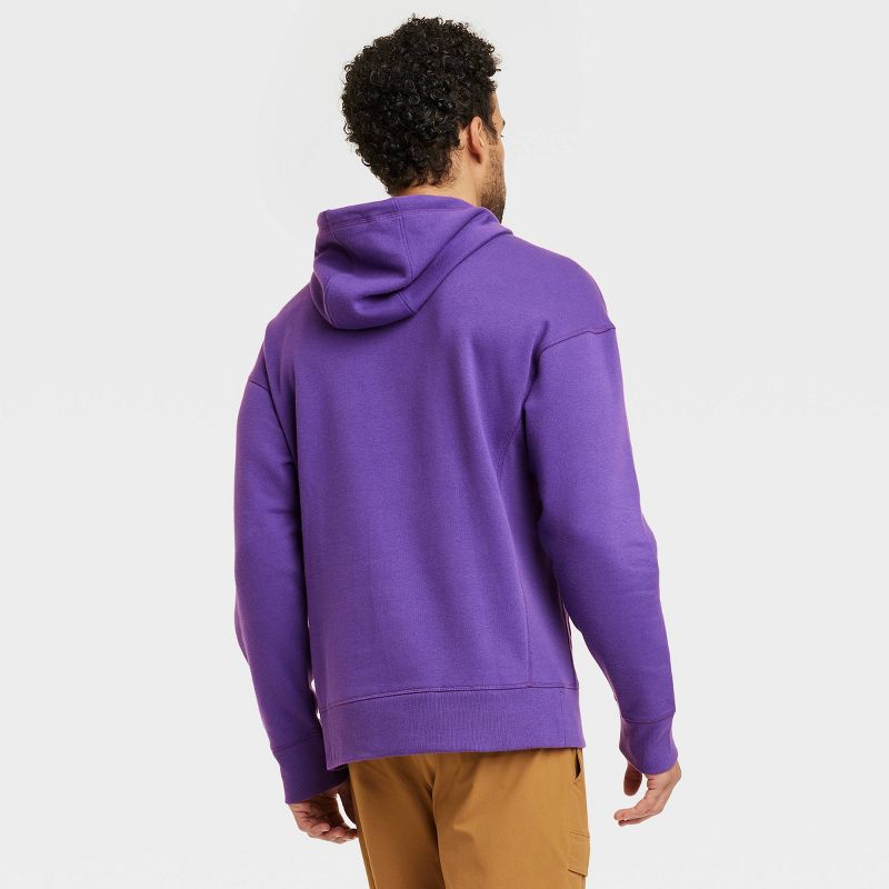 Men's Cotton Fleece Hooded Sweatshirt - All In Motion™, 2 of 8