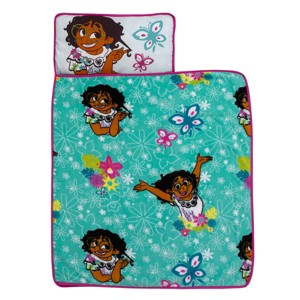 Disney Encanto Tropical Delight Turquoise, Pink, and Teal, Mirabel, Flowers, and Butterflies Toddler Nap Mat - 1 of 4