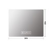 GlasFlength Decorative Wall Mirrors Classic Mirror Wall Mirror Decorative Rectangle Mirror Vanity Mirror for Bathroom, Silver, 28"*36"*0.99" - 4 of 4