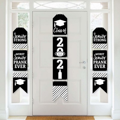 Big Dot of Happiness Senior Strong - Hanging Vertical Paper Door Banners - Class of 2021 Graduation Party Wall Decoration Kit - Indoor Door Decor