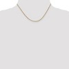 Black Bow Jewelry 1.1mm 14k Yellow Gold Solid Franco Chain Necklace - 2 of 4