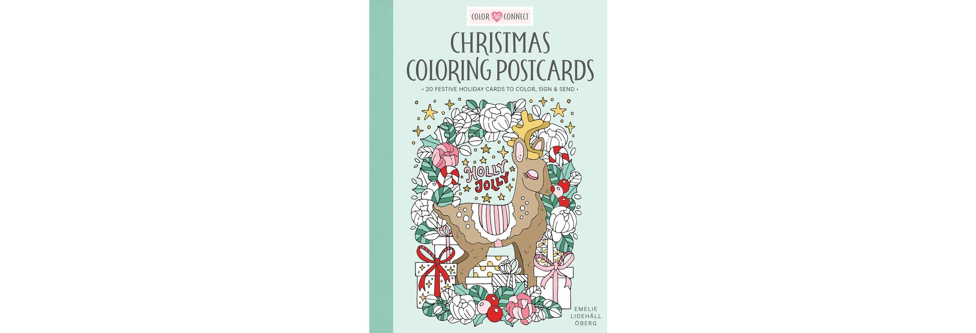 Christmas Coloring Postcards - (Color and Connect) by  Emelie Lidehäll Öberg (Paperback)