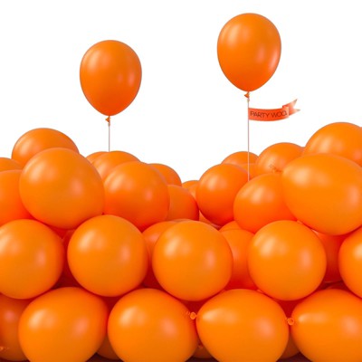 PartyWoo Balloons Tangerine Orange Dark Deep 5 Inch 50 pcs