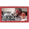 PosterPalooza | Shabby Chic Red Picture Frame - UV Acrylic, Backing Board, Hanging Hardware Included - 2 of 4
