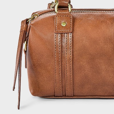 Universal Thread Faux Leather Distressed Small Satchel Crossbody Bag - Universal Thread™ Copper — фото 5