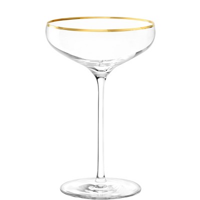 Libbey Paneled Coupe Cocktail Glasses, 8.5-ounce, Set Of 4 : Target