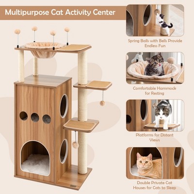 Costway - Brandclub - Costway 52'' Modern Cat Tree Tower
