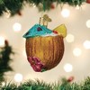 Old World Christmas Blown Glass Ornament for Christmas Tree, Tropical Coconut Drink - 2 of 4