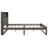 Queen Size Platform Bed, Wood Bed Frame With Storage Headboard, Sockets, USB Ports, Load Bearing Up To 400LBS, No Box Spring Required - 3 of 4