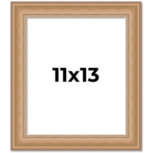 PosterPalooza | Photo Size Weathered Yellow Picture Frame - UV Acrylic, Foam Board Backing, Hanging Hardware - 1 of 4