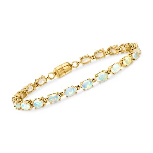 Ross-Simons Ethiopian Opal Tennis Bracelet in 18kt Gold Over Sterling - 1 of 4