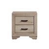 Vynxaria Contemporary Nightstand: Natural Finish with Dovetail Drawers & Scratch-Resistant Design - 3 of 4