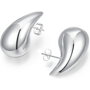 Sonateomber Gold Crystal Huggie Hoops | Sparkling CZ & Rhinestone Thick Earrings for Women - 1 of 4