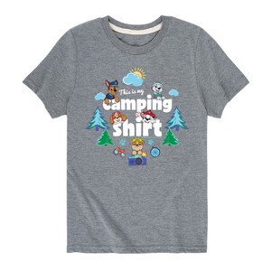 Boys' - Paw Patrol - This Is My Camping Shirt Short Sleeve Graphic T-Shirt - 1 of 4