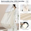 Laundry Hamper 3 Section, 120L Rolling Laundry Sorter Cart with Removable and Washable Liner Bag - 4 of 4