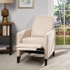 Modern Unholstered Push Back Recliner with Fabric for living room-Christopher Knight Home - 3 of 4
